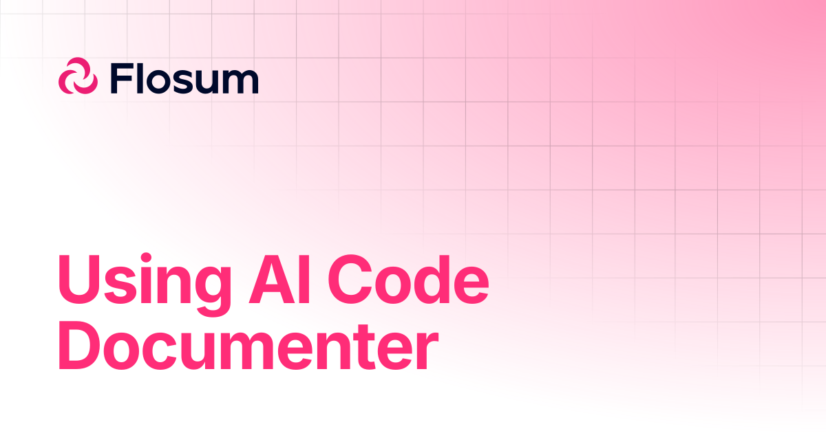 Using AI Code Documenter | DevOps | Flosum Docs